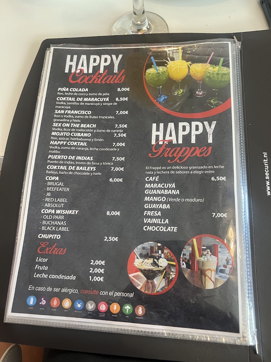 Cafetería Happy Coffee Menu - Image 1